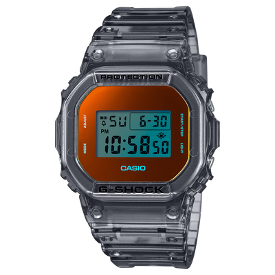 G-Shock Analog Digital Transparent Resin Band Watch DW5600TLS-8D