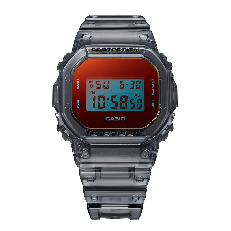 G-Shock Analog Digital Transparent Resin Band Watch DW5600TLS-8D