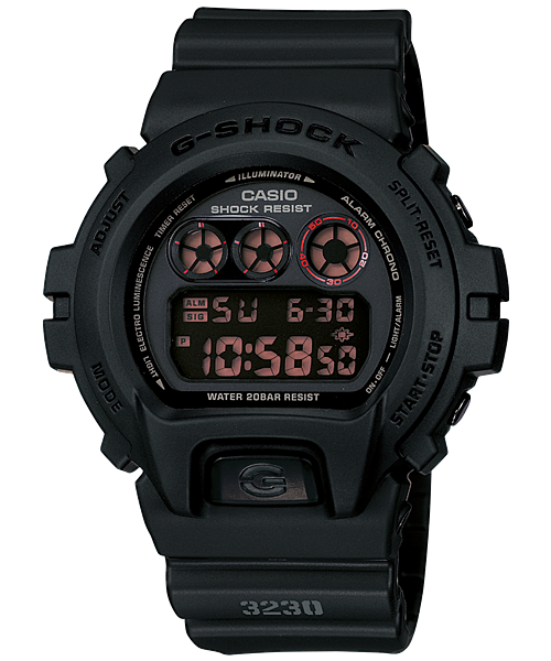 G-Shock Digital Black Resin Band Watch DW6900MS-1