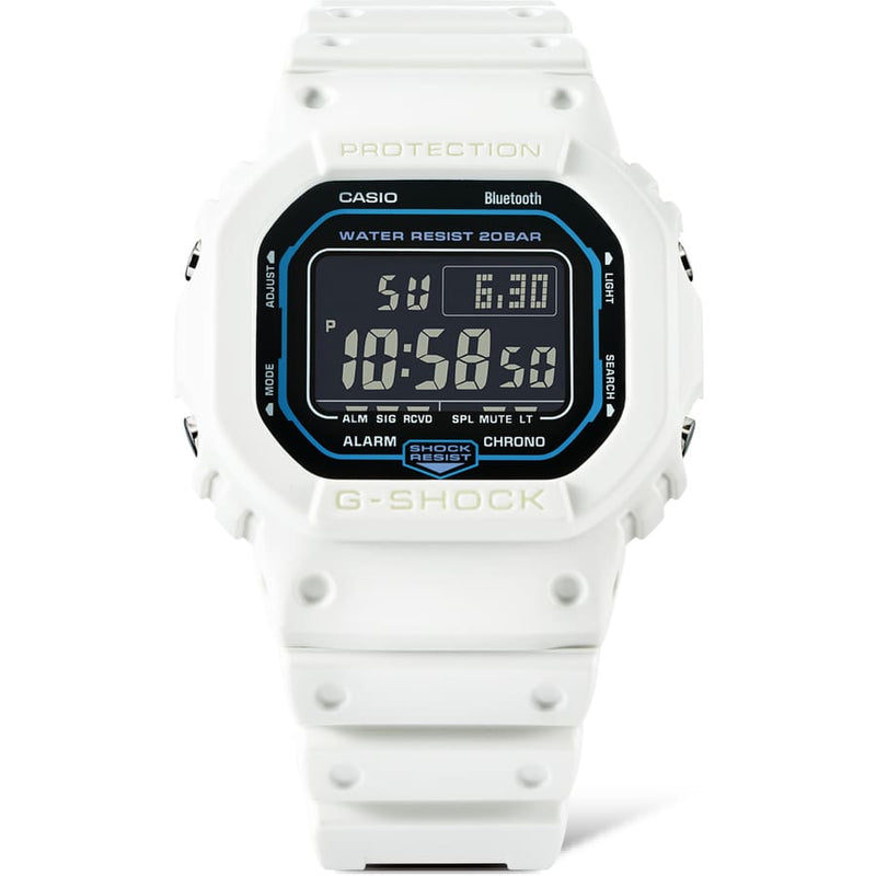 G-Shock Digital Black Dial White Resin Band Watch DWB5600SF-7D