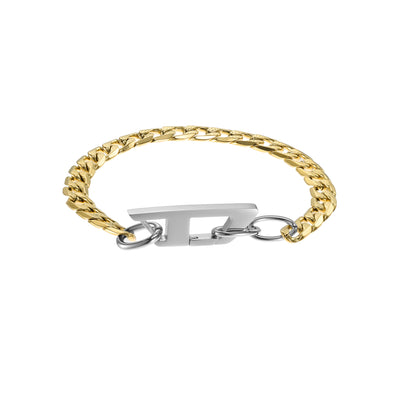 Diesel Steel Gold Bracelet DX1437931