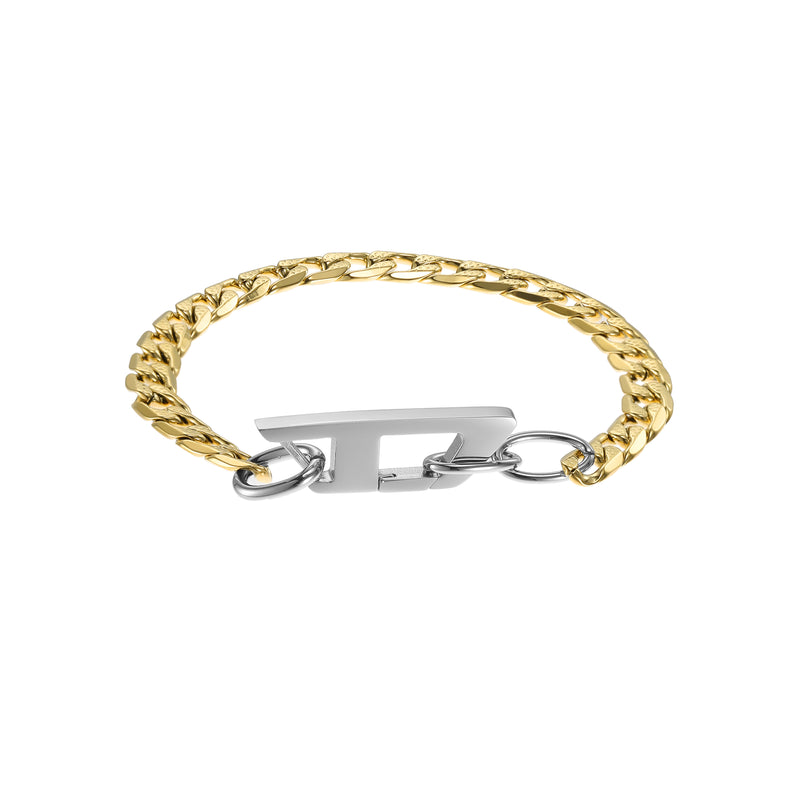 Diesel Steel Gold Bracelet DX1437931