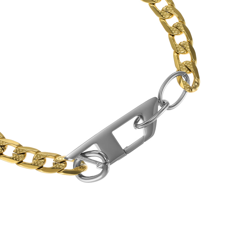 Diesel Steel Gold Bracelet DX1437931