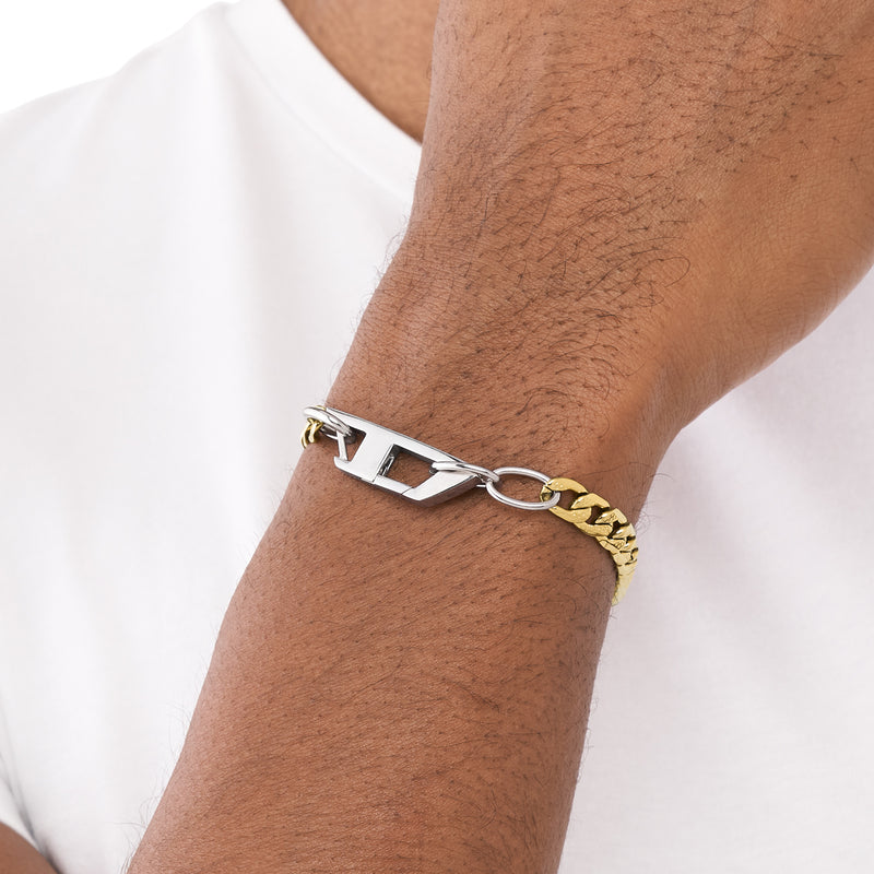 Diesel Steel Gold Bracelet DX1437931