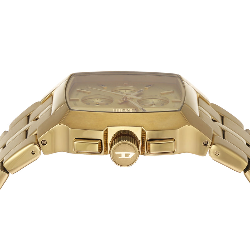 Gold-Tone Diesel Cliffhanger Stainless Steel Chronograph Watch DZ4639