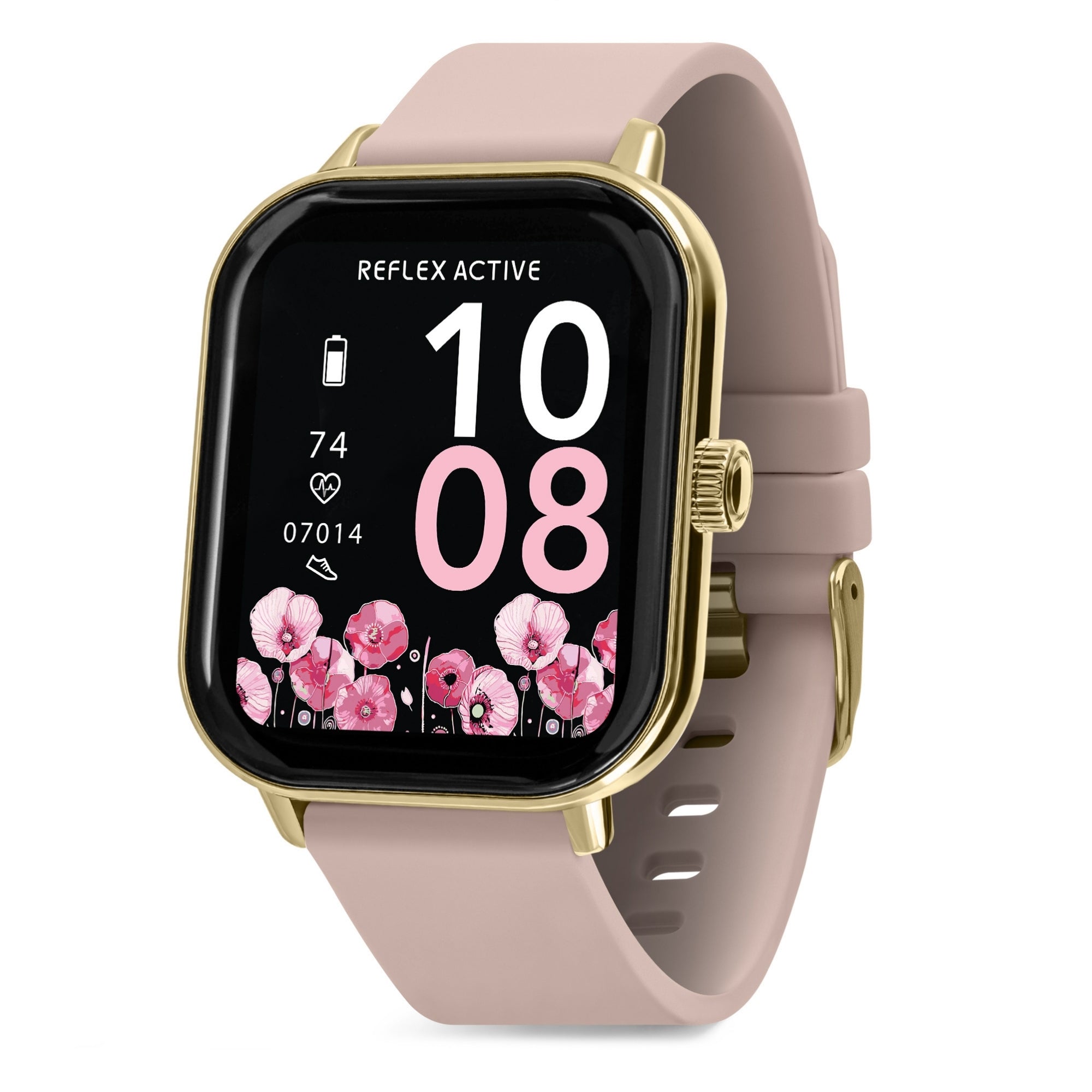 Reflex Active Nexus 100 S Gold Case Pink Silicone smart watch
