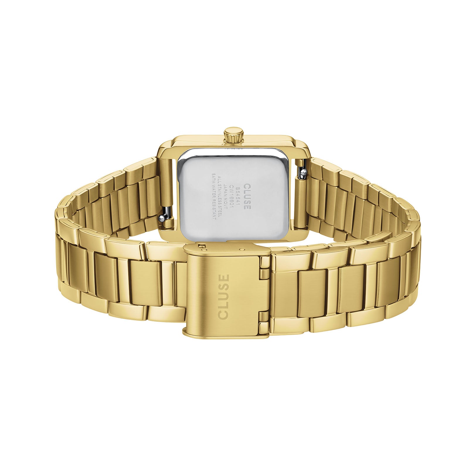 CLUSE Anglee watch, burgundy dial, gold stainless steel strap CW16603, strap detail