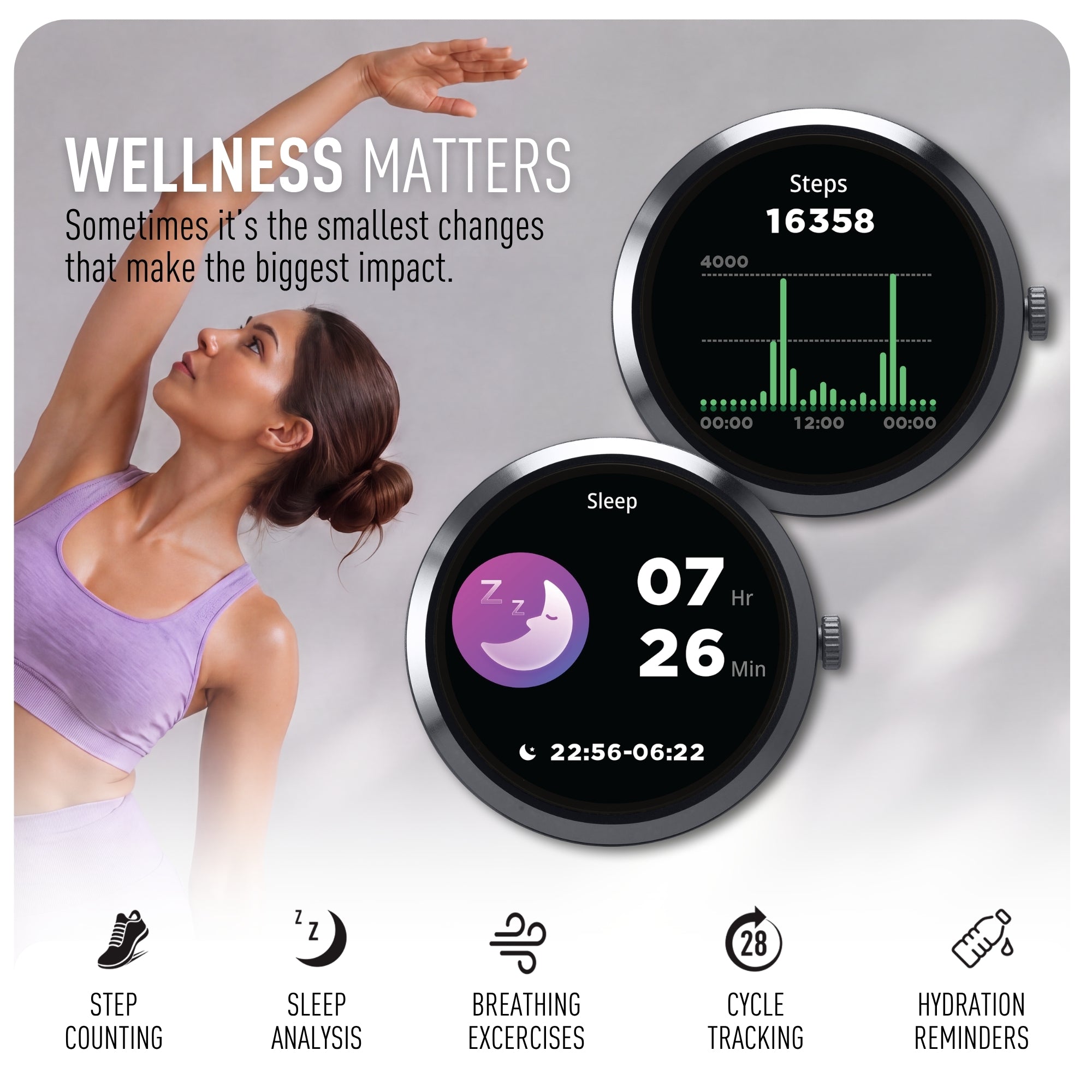 Reflex Active Spectra 300 R Amoled Grey Silicone smart watch — view 5