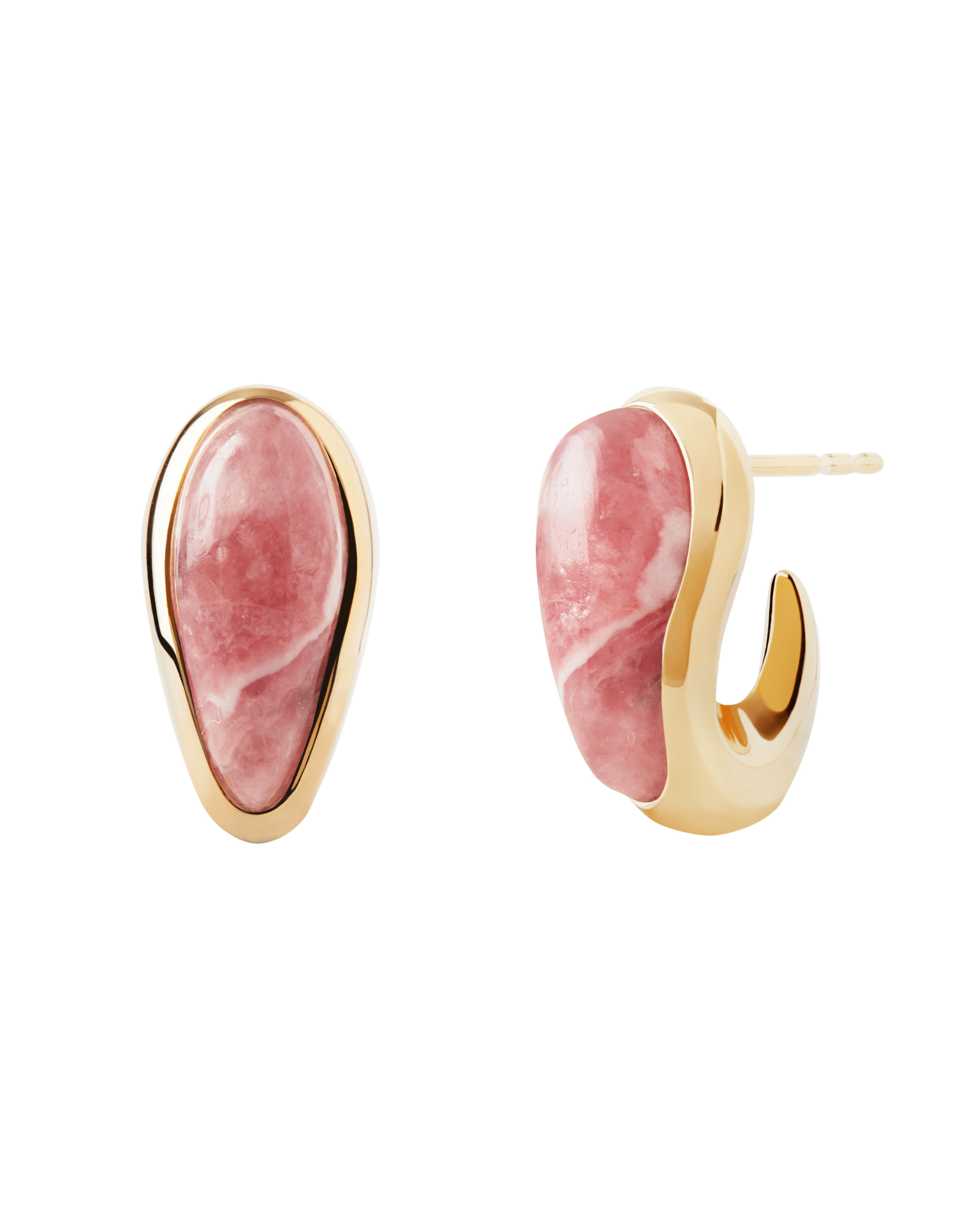 PDPAOLA Rhodochrosite Luna Earrings