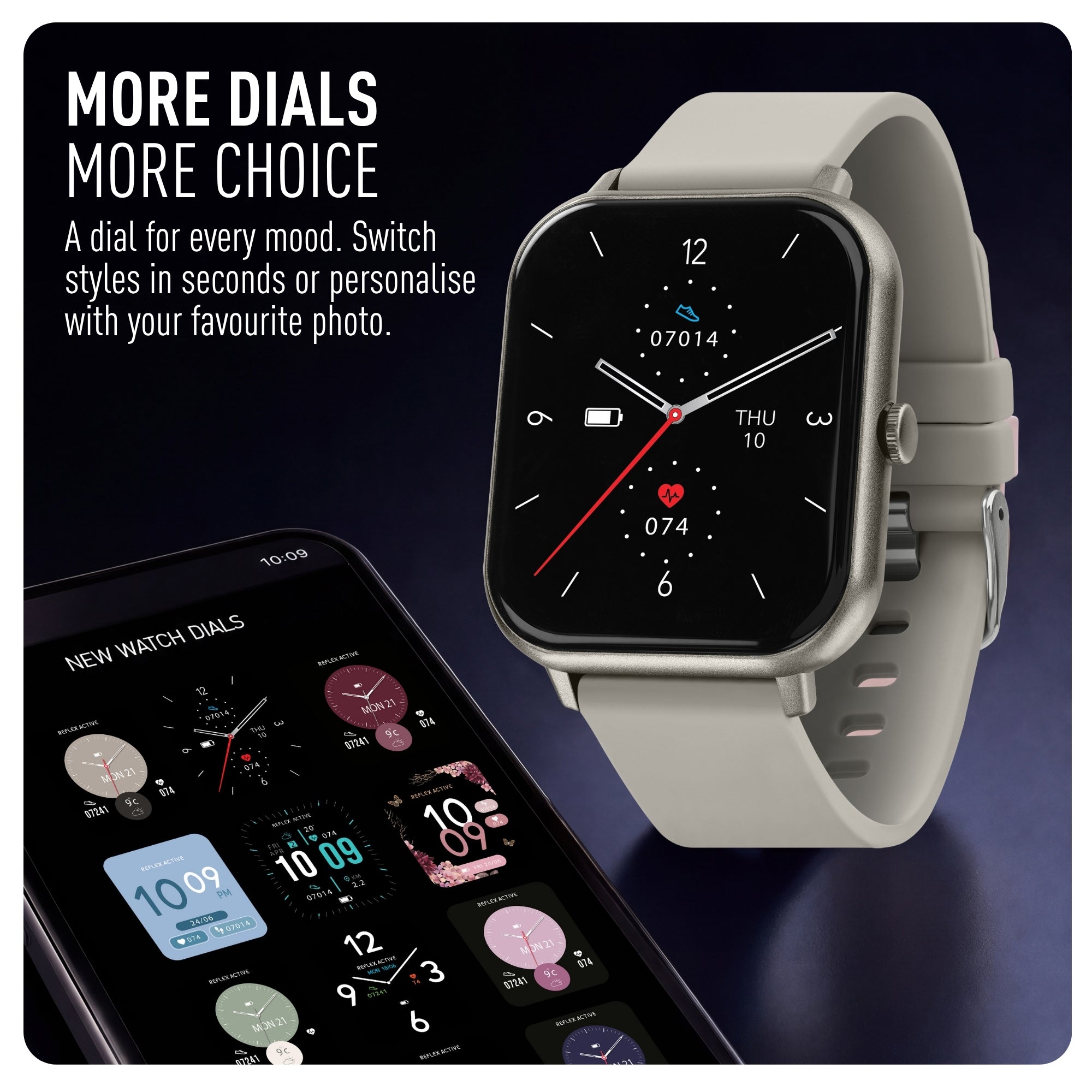 Reflex Active Nexus 100 S Lite Grey Silicone smart watch — view 3