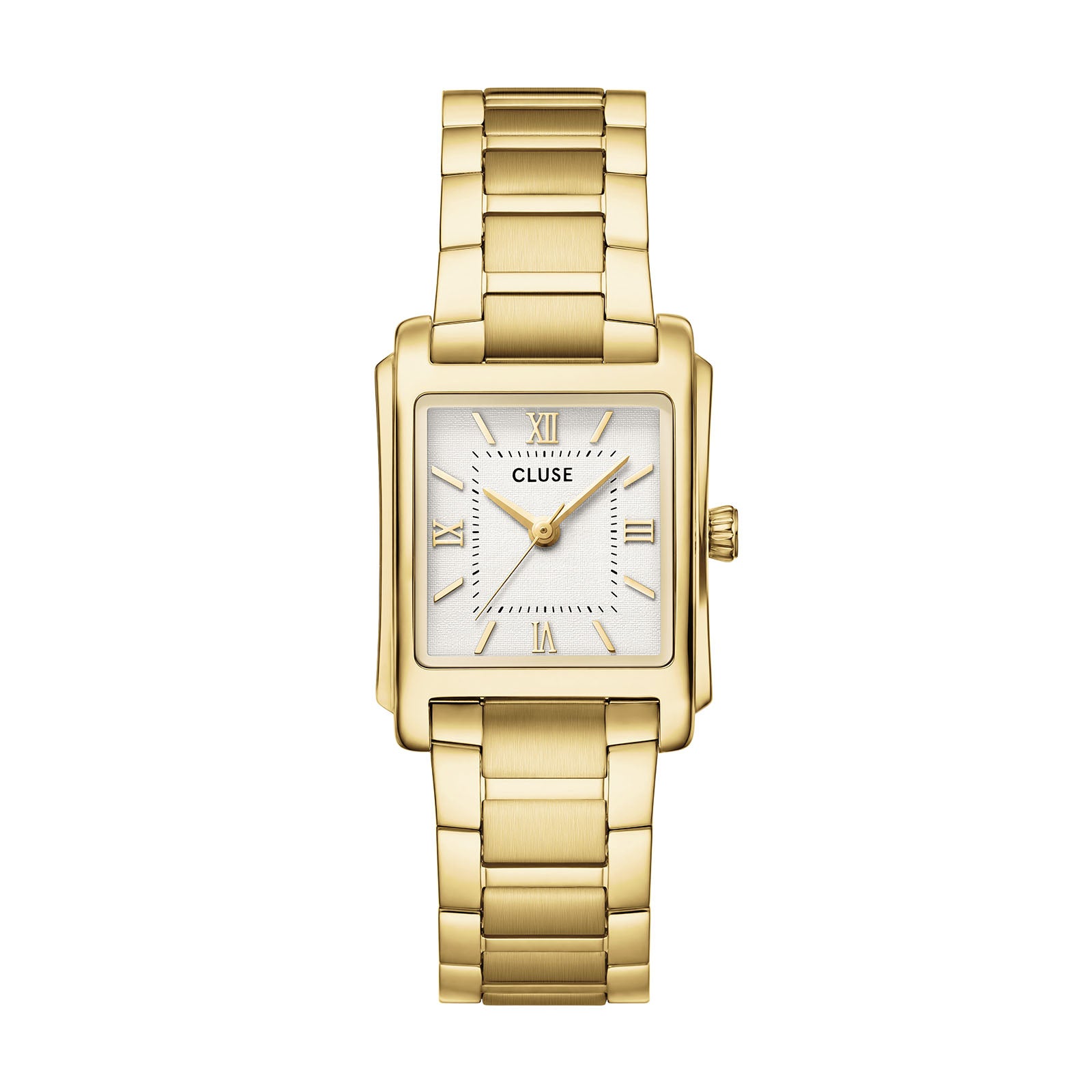 CLUSE Anglee watch, white dial, gold stainless steel strap CW16601