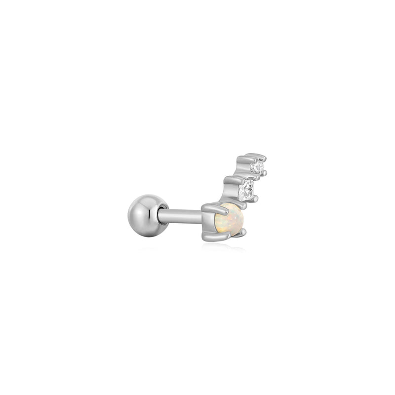 Ania Haie Silver Kyoto Opal Climber Barbell Single Earring E047-02H