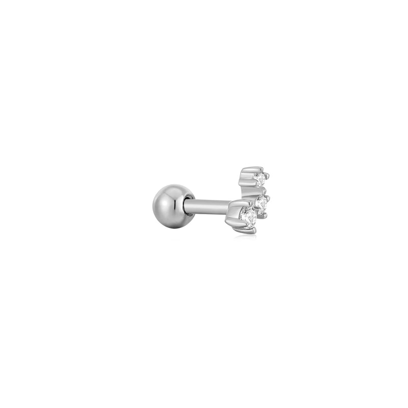 Ania Haie Silver Sparkle Galaxy Barbell Single Earring E047-11H