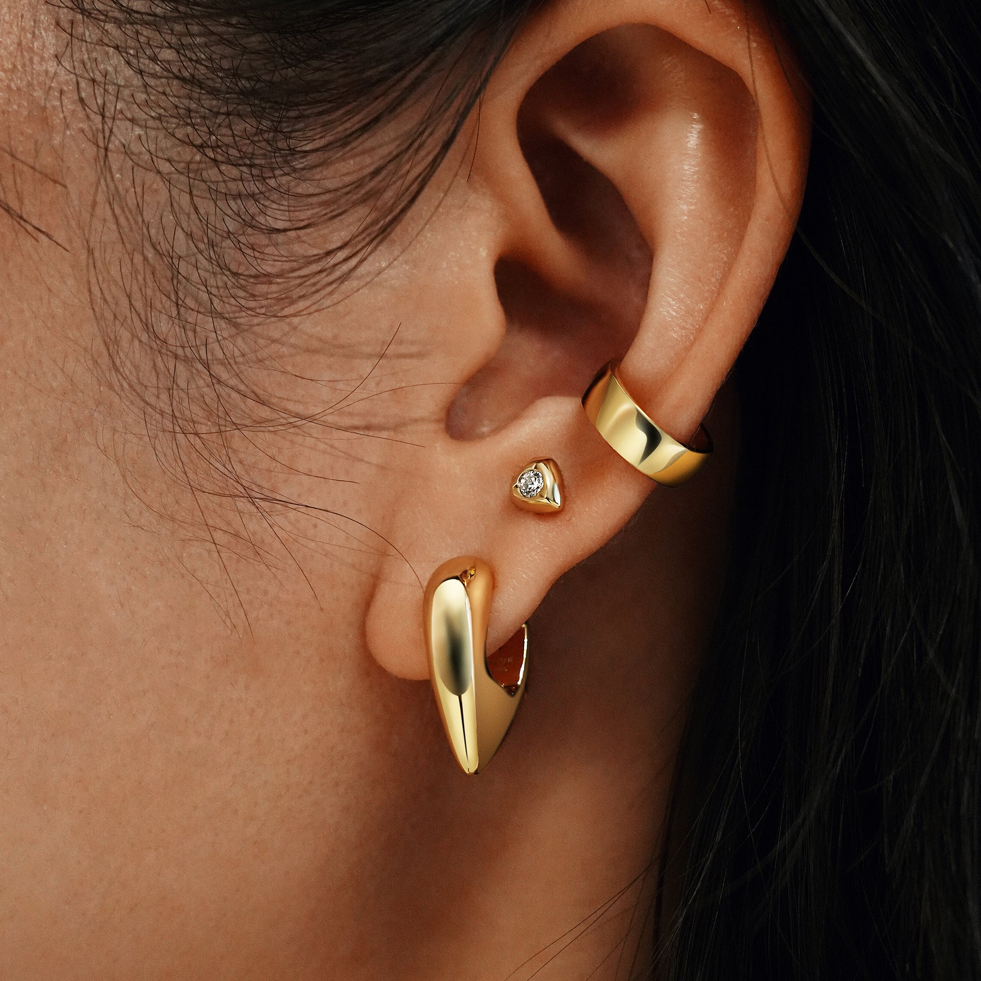 Ania Haie Gold Shield Stud Earrings Sparkle With Confidence