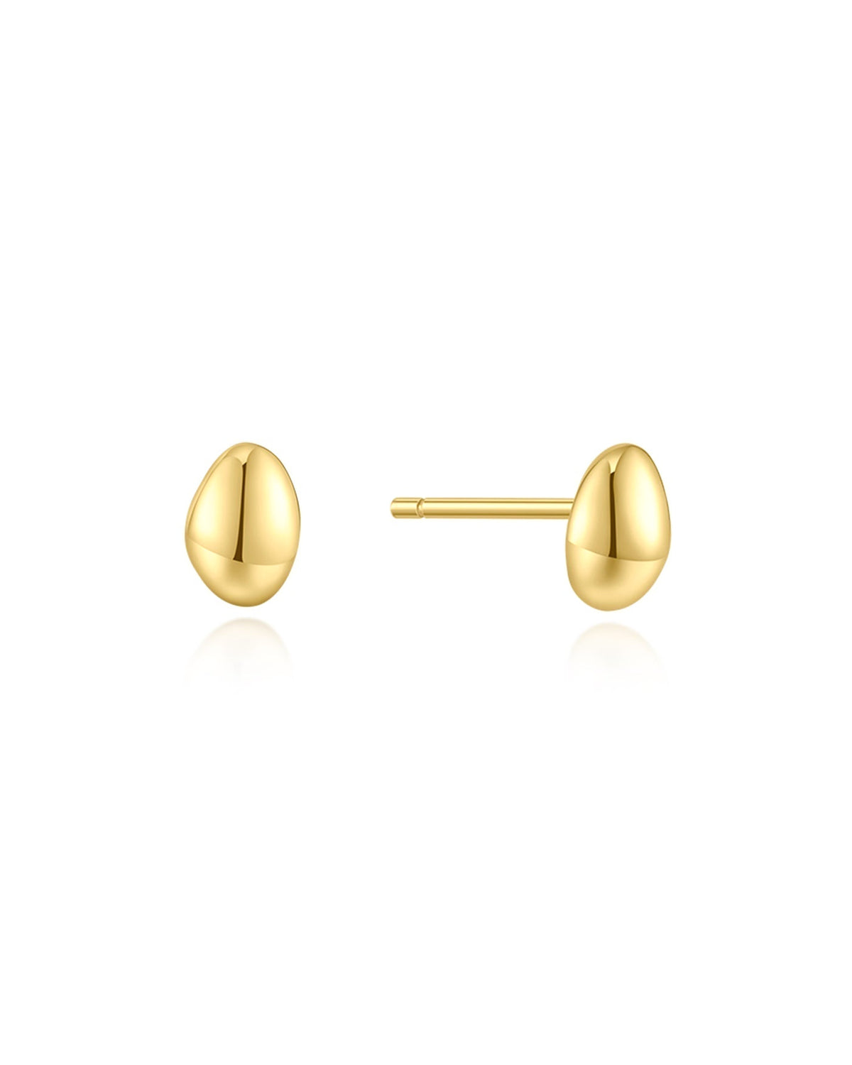 Ania Haie Gold Organic Dome Pebble Stud Earrings E076-02G E076-02G front packshot