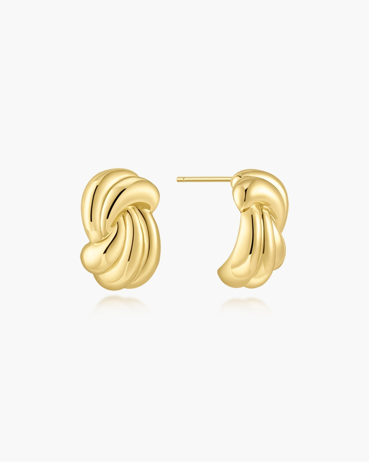 Ania Haie Gold Ripple Twist Stud Earrings E077-04G E077-04G front packshot