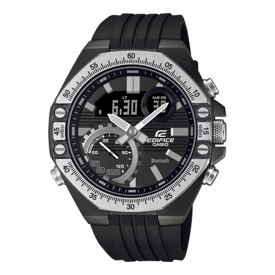 Casio Edifice Automotive Toolkit Inspired Design Series Black Resin Band Watch ECB10TP-1A