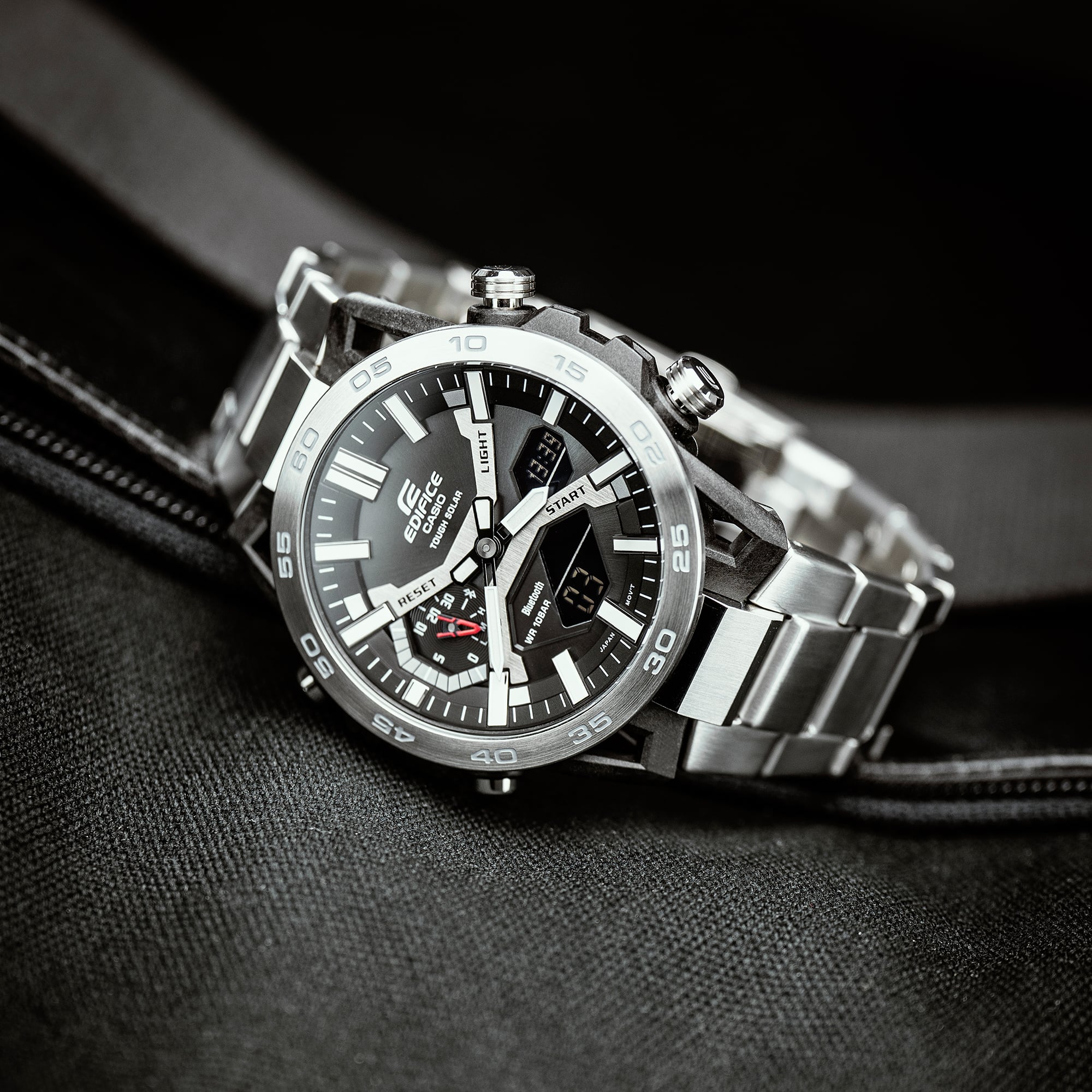 Casio Edifice Sospensione Silver Stainless Steel Band Watch ECB2000D-1A