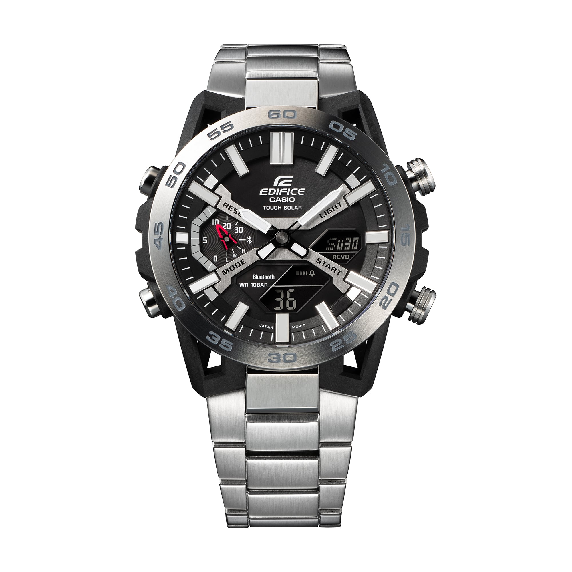 Casio Edifice Sospensione Silver Stainless Steel Band Watch ECB2000D-1A