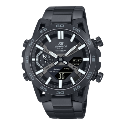 Casio Edifice Sospensione Black Stainless Steel Watch ECB2000DC-1B