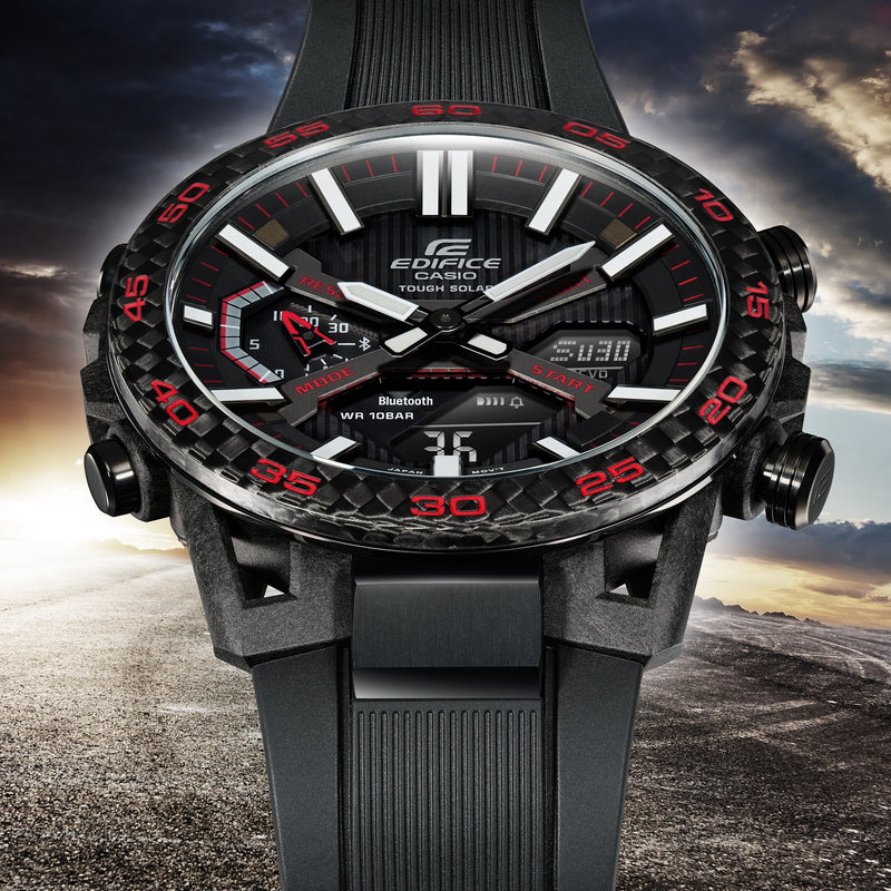 Casio Edifice Sospensione Black Resin Band Watch ECB2000PB-1A