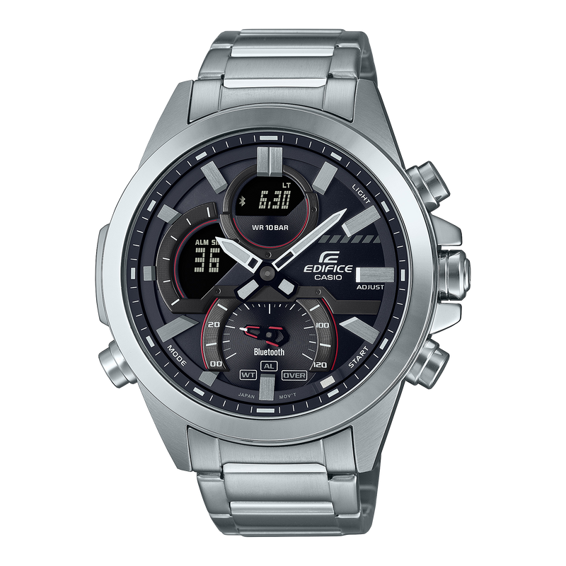 Casio Edifice Chrono Bluetooth Silver Stainless Steel Watch ECB30D-1A