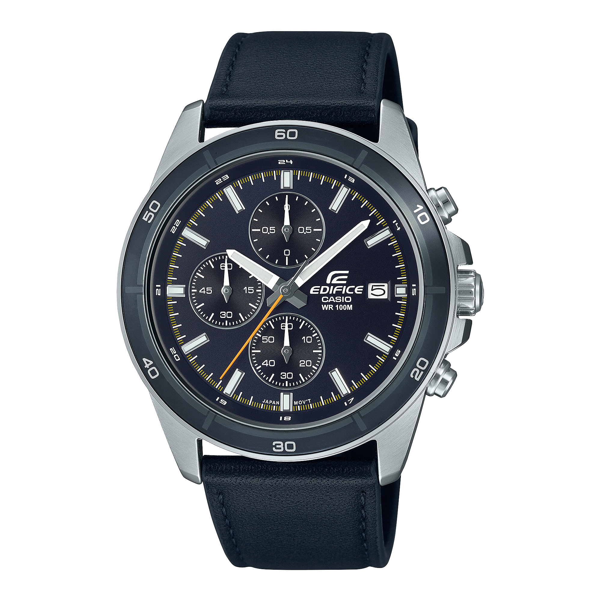 Casio Edifice Standard Chronograph Black Leather Watch EFR526L-2C