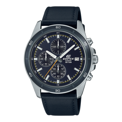 Casio Edifice Standard Chronograph Black Leather Watch EFR526L-2C