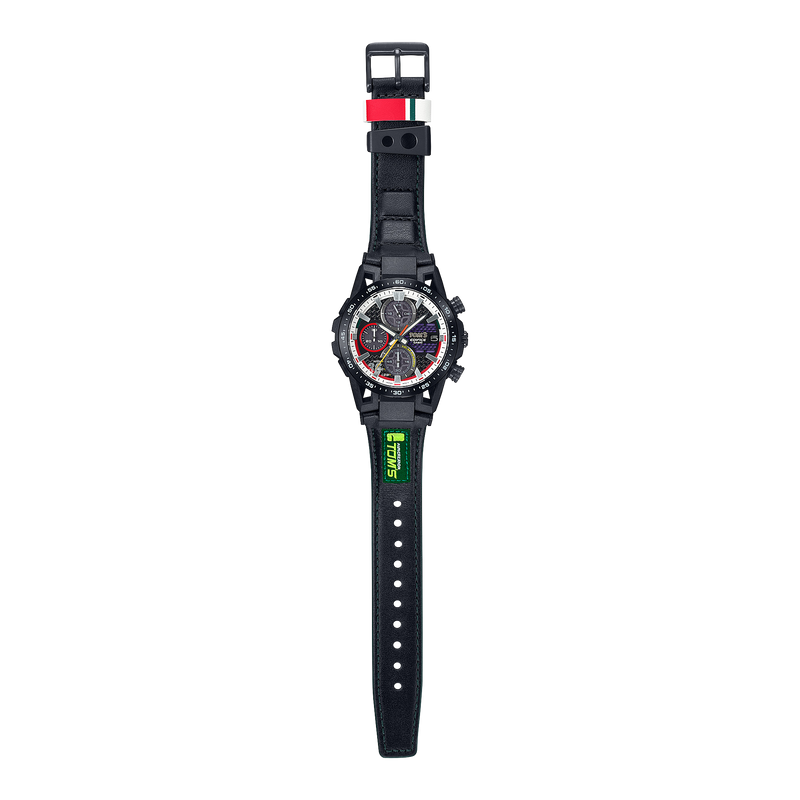 Casio Edifice Sospensione Black Leather Strap Watch EFSS641TMS-1A