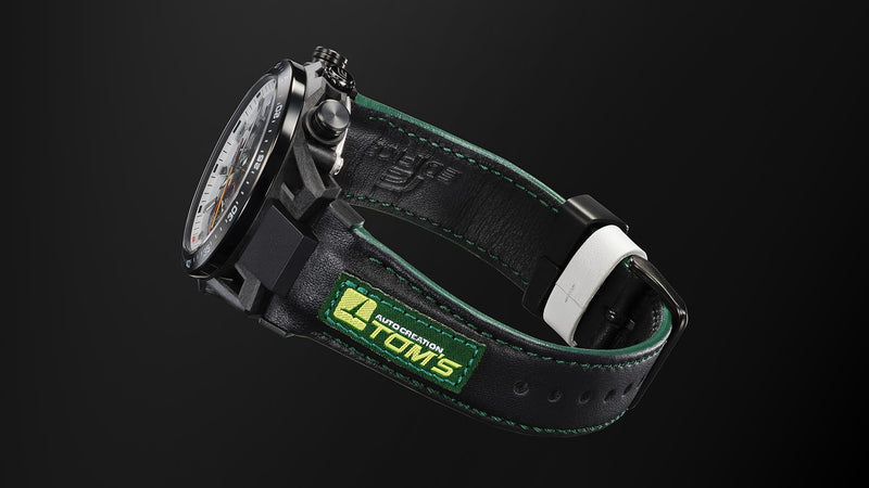 Casio Edifice Sospensione Black Leather Strap Watch EFSS641TMS-1A