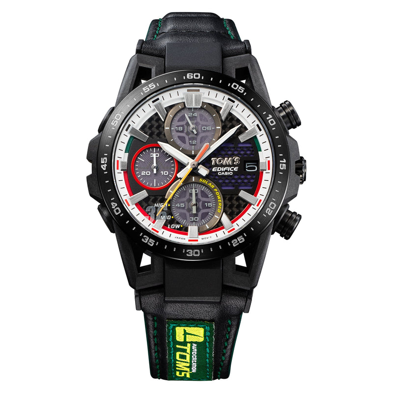 Casio Edifice Sospensione Black Leather Strap Watch EFSS641TMS-1A