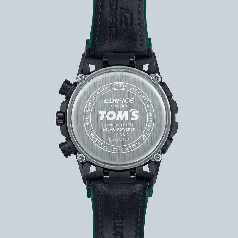 Casio Edifice Sospensione Black Leather Strap Watch EFSS641TMS-1A