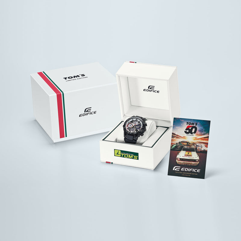 Casio Edifice Sospensione Black Leather Strap Watch EFSS641TMS-1A