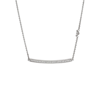 Armani Sterling Silver Elegance Necklace with Zirconia EG3591040