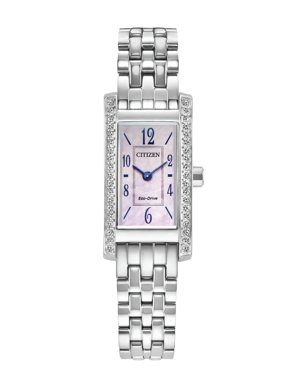 Citizen Eco-Drive Pink Dial Stainless Steel Watch EG7110-54Y