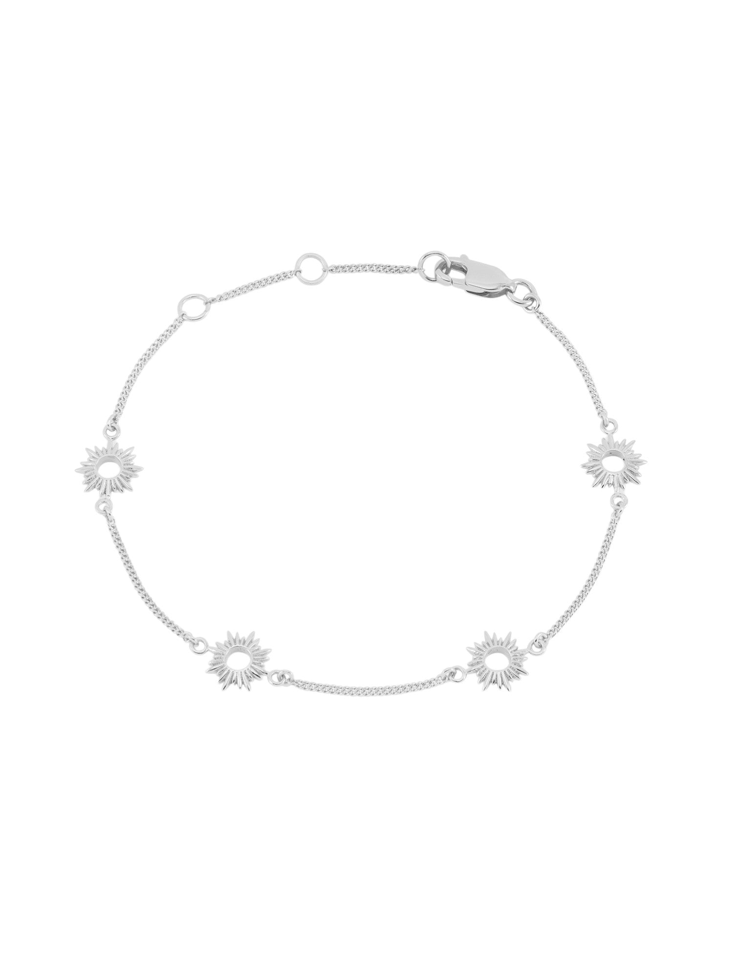 Rachel Jackson Mini Eternal Sun Bracelet Silver