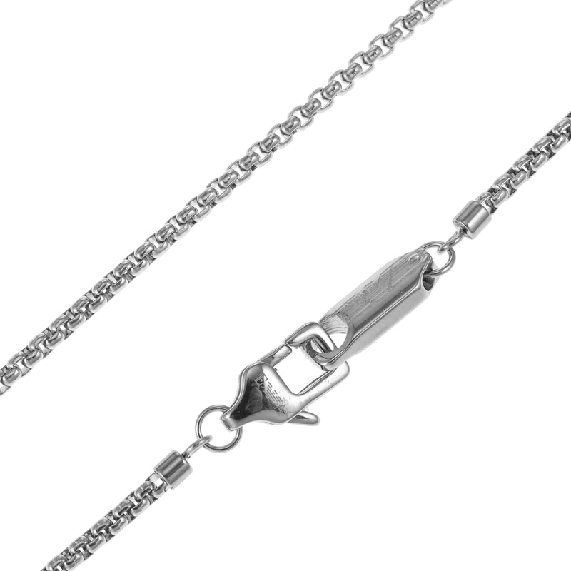 Armani Elegance Silver Dog Tag Necklace EGS2986040