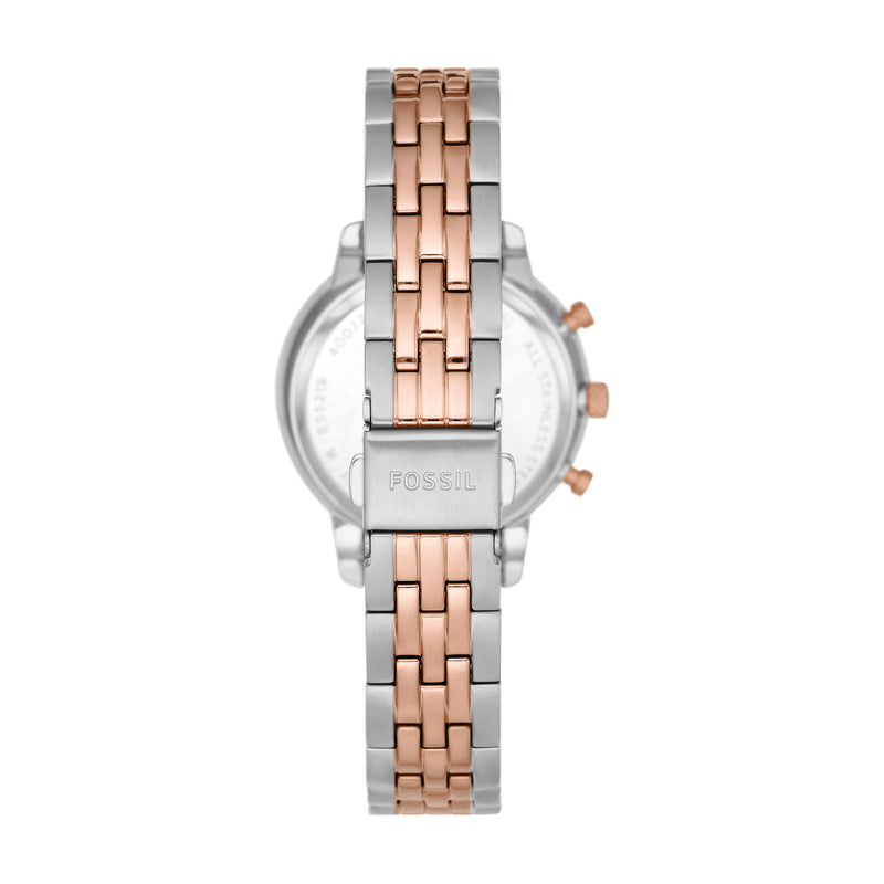 Fossil Neutra Rose Gold Two Tone Stainless Steel Watch ES5279