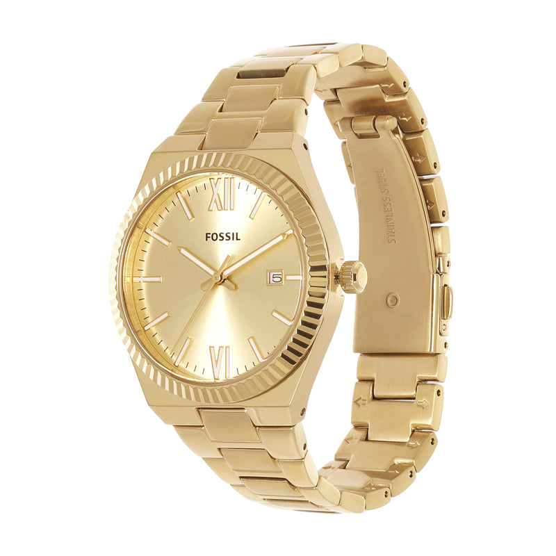 Fossil Scarlette Gold-Tone Stainless Steel Watch with Date Function ES5299