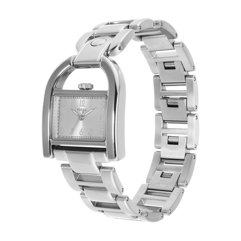 Fossil Harwell Sleek Stainless Steel Three-Hand Watch ES5326