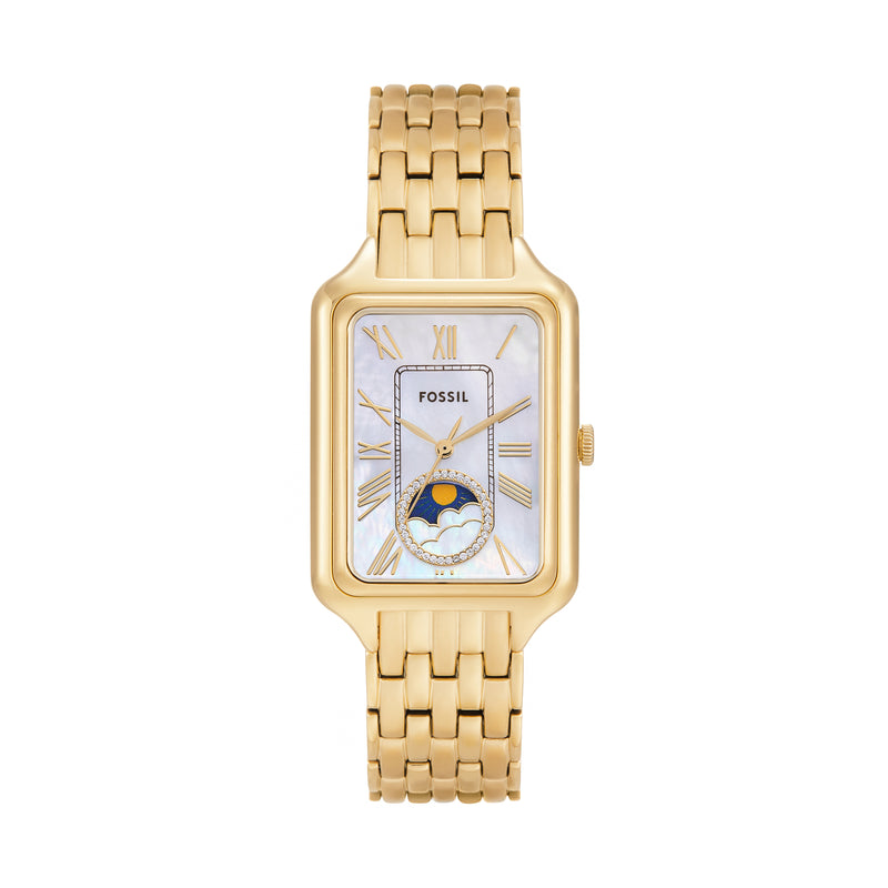Fossil Raquel Sun Moon Multifunction Gold Stainless Steel Watch ES5398