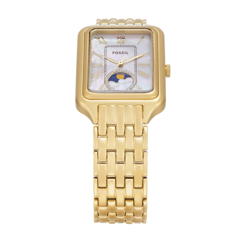 Fossil Raquel Sun Moon Multifunction Gold Stainless Steel Watch ES5398