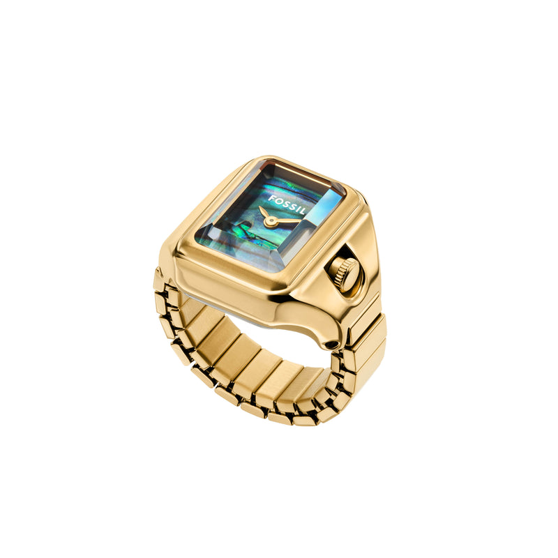 Fossil Raquel Two-Hand Stainless Steel Ring Watch ES5411