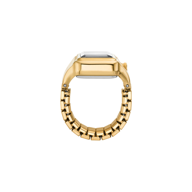 Fossil Raquel Two-Hand Stainless Steel Ring Watch ES5411
