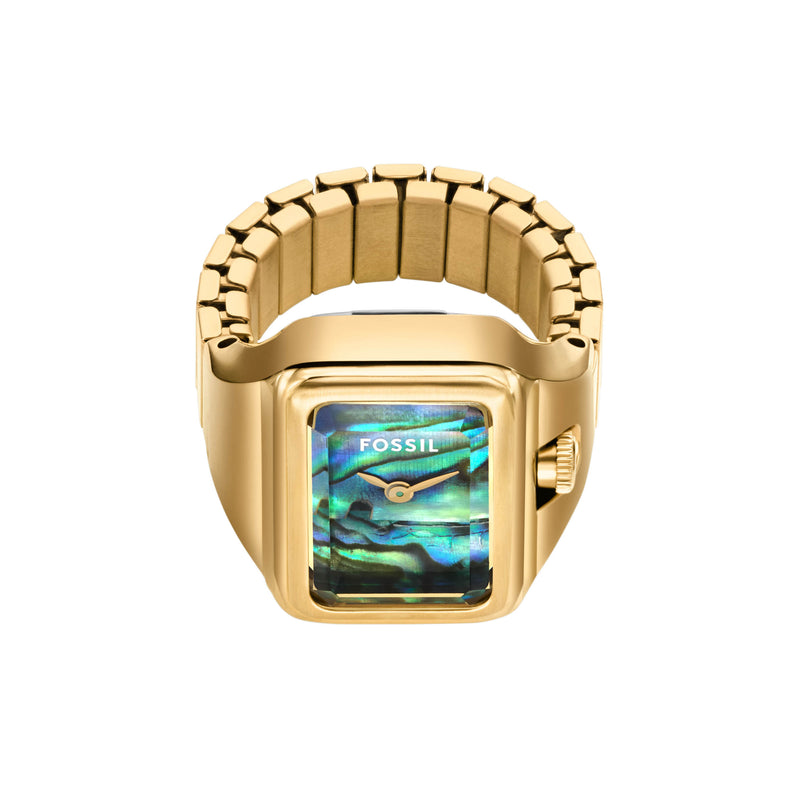 Fossil Raquel Two-Hand Stainless Steel Ring Watch ES5411
