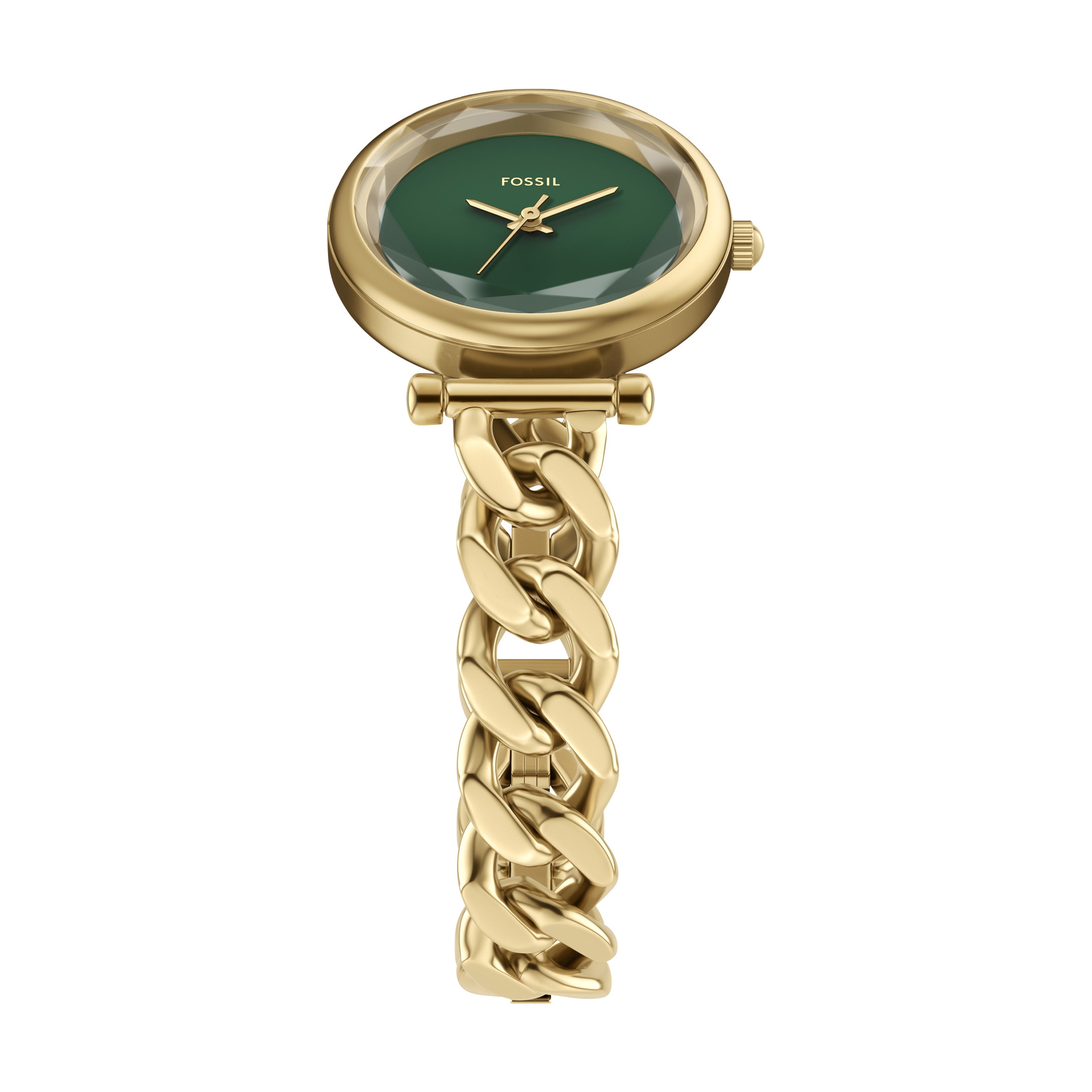 Fossil Carlie Three Hand Gold Stainless Steel Watch ES5441