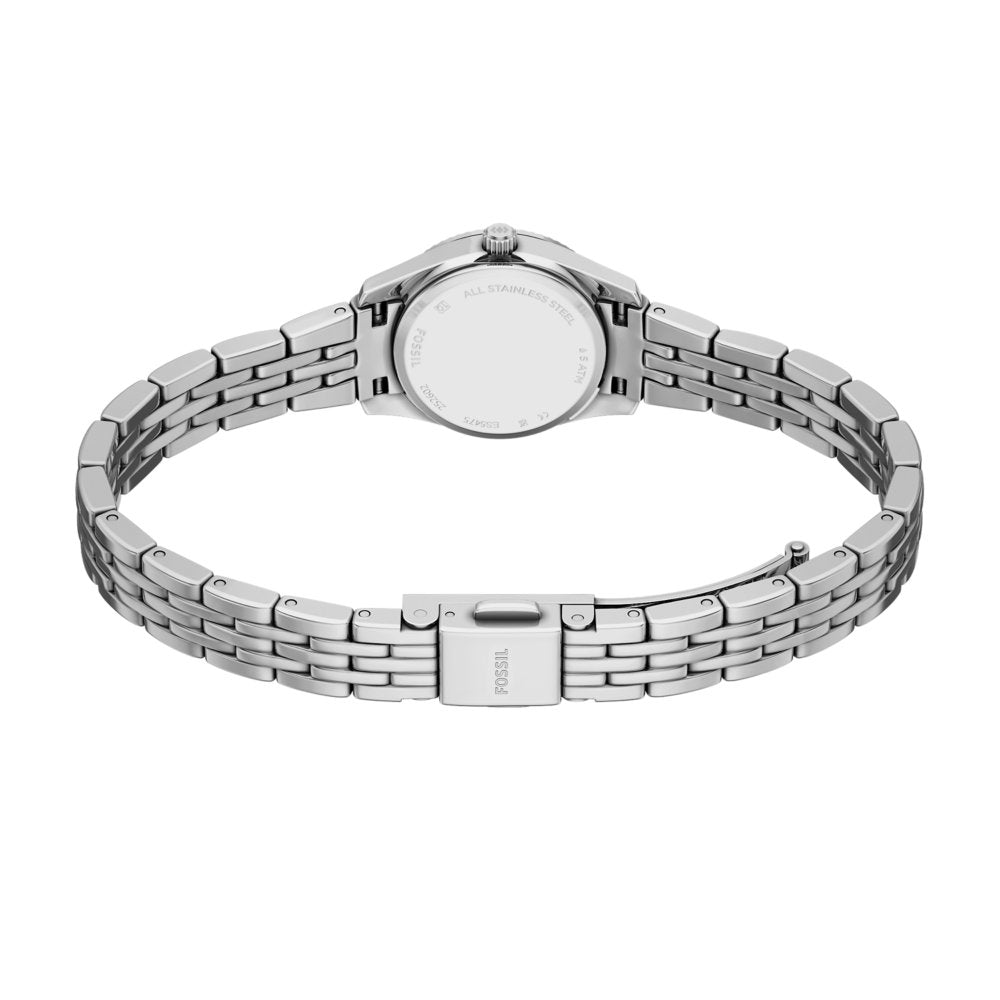 Fossil Scarlette Mini Three-Hand Silver Stainless Steel Women's Watch ES5475