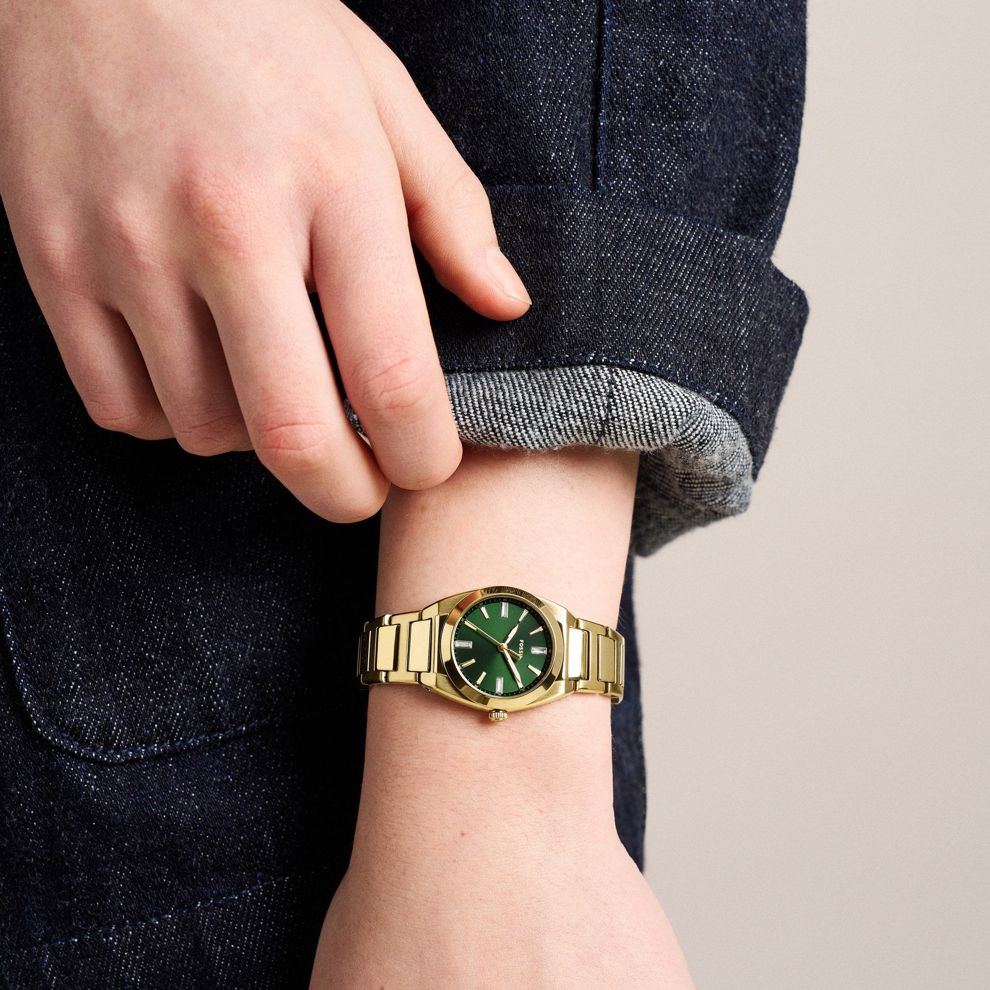 Fossil women's watch, green dial (view 8)