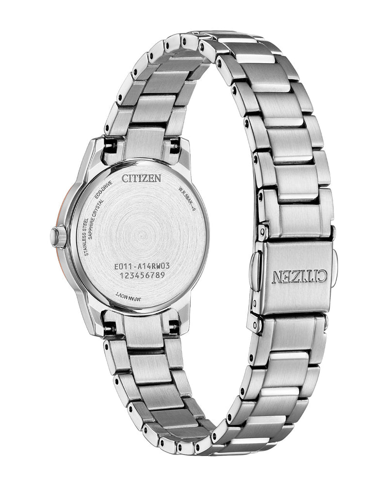 Citizen Eco-Drive White Dial Stainless Steel Watch EW2319-71A