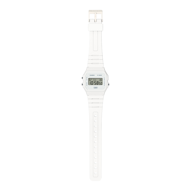 Casio White Resin Band Watch F91WB-7A